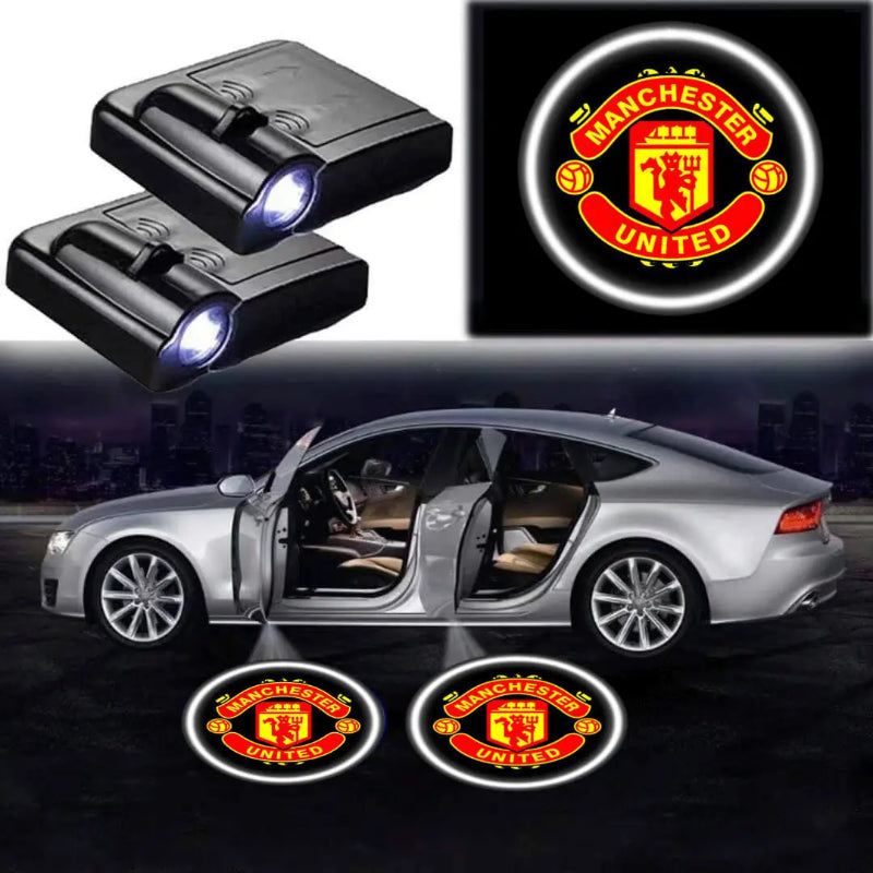 Pack Of 2 Manchester United Car Logo Lights