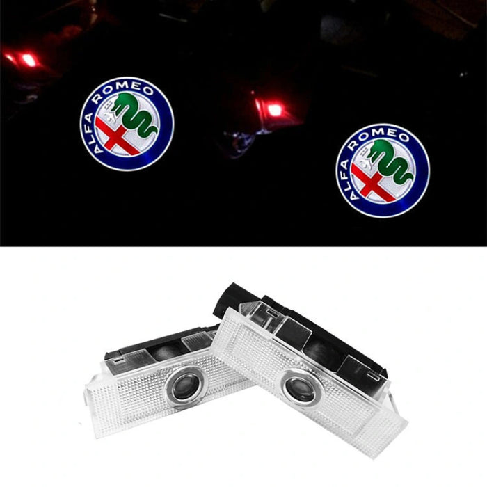 Set Of 2 Alfa Romeo Car Door Lights