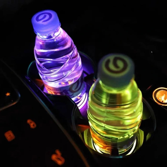 Skull Car Cup Holder Lights