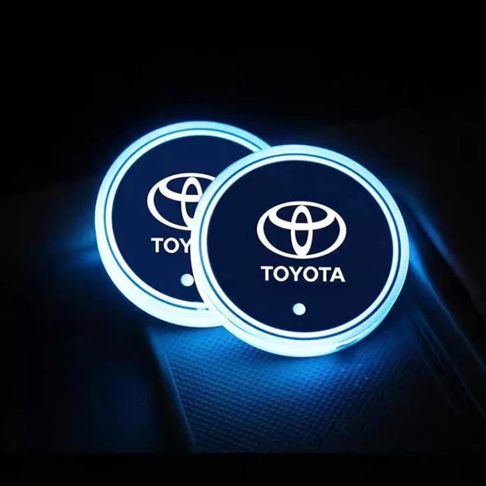 Toyota Car Coaster Cup Holder Lights