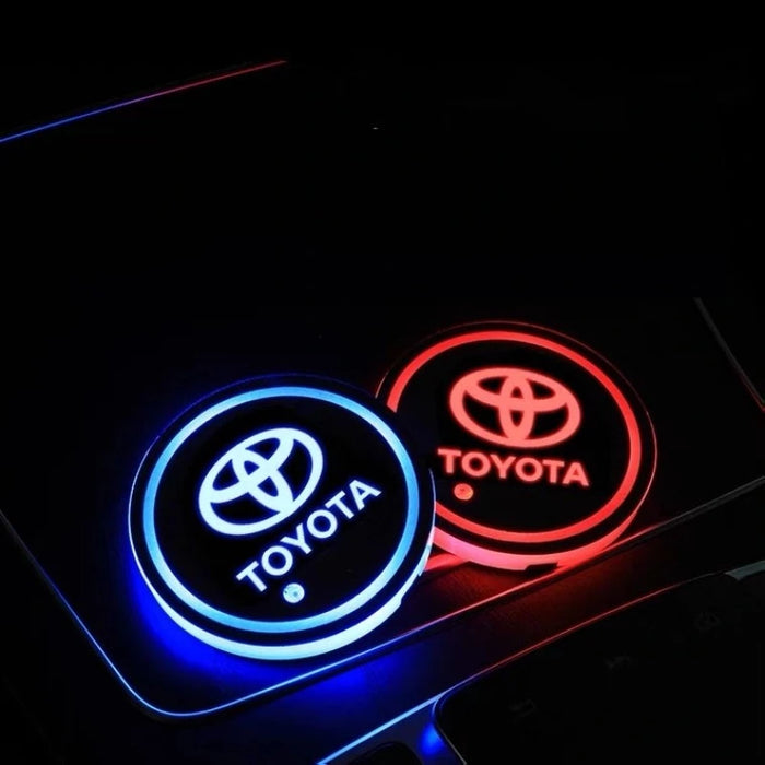 Toyota Car Coaster Cup Holder Lights