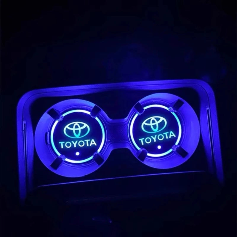 Toyota Car Coaster Cup Holder Lights
