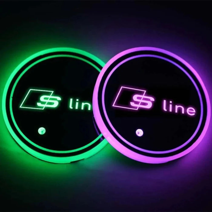 Audi S Line Car Cup Holder Lights