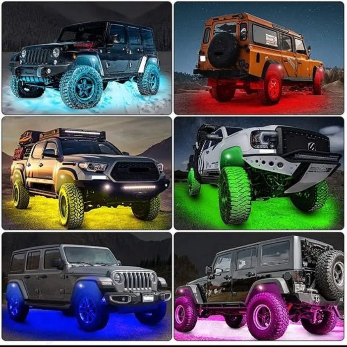 Set Of 4 RGB UTV Rock Lights