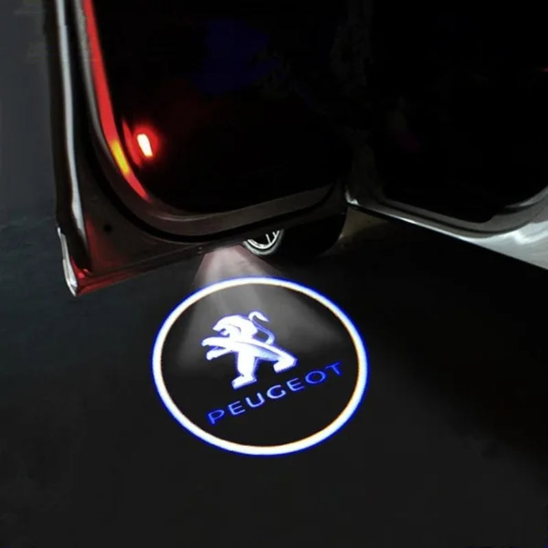 Set Of 2 Peugeot LED Car Door Lights