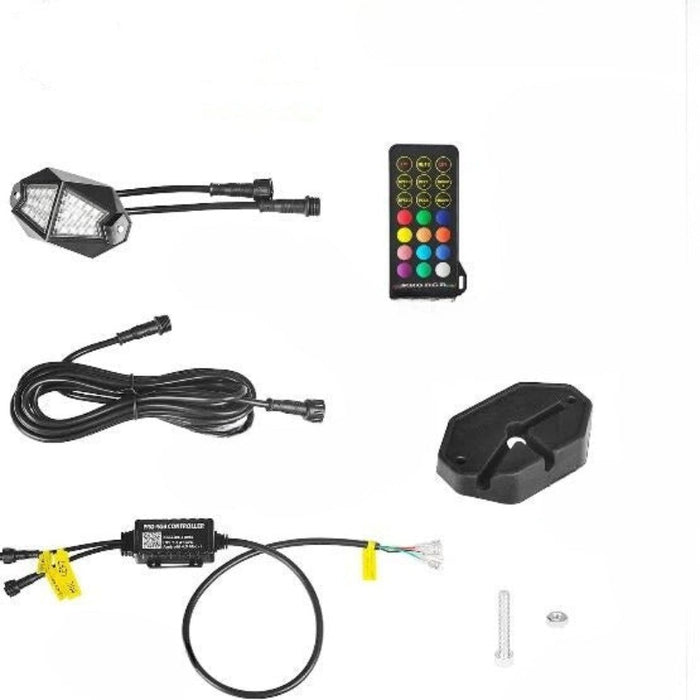 Set Of 6 Waterproof RGB Rock Lights