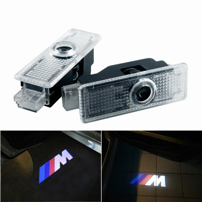 Set Of 2 BMW M Door Ghost Light Logo