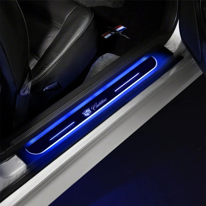 LED Wireless Illuminated Cadillac Door Sills