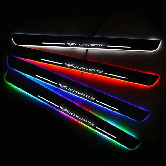 LED Wireless Illuminated Corvette Door Sills