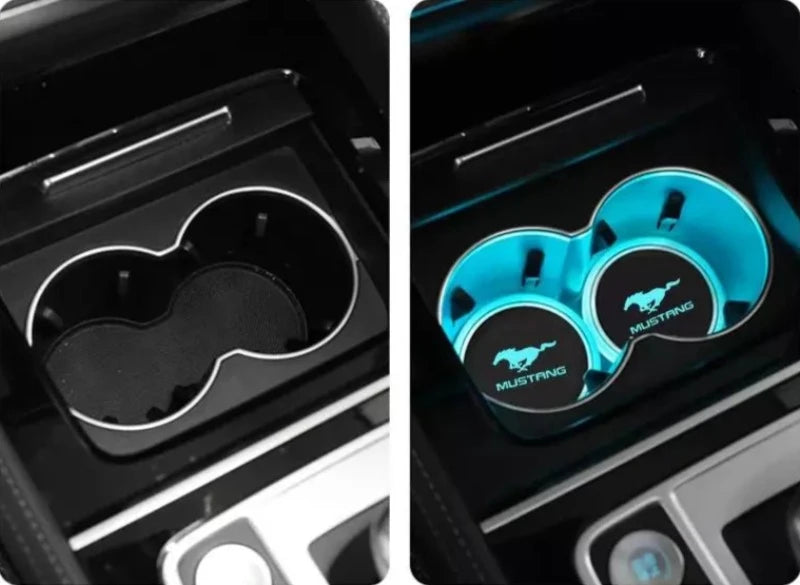 Mustang Car Cup Holder Lights