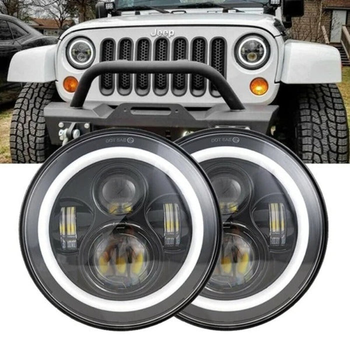 Set Of 2 Wrangler Halo DRL Headlamp